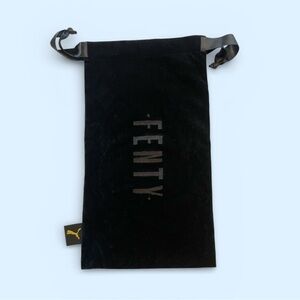 Fenty Black Velvet Shoe/Accessory Bag with Gold Puma Tag